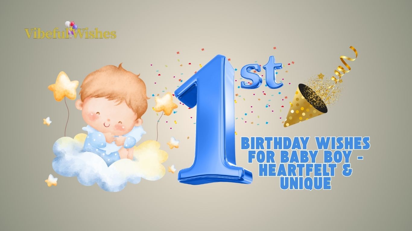 1st Birthday Wishes for Baby Boy