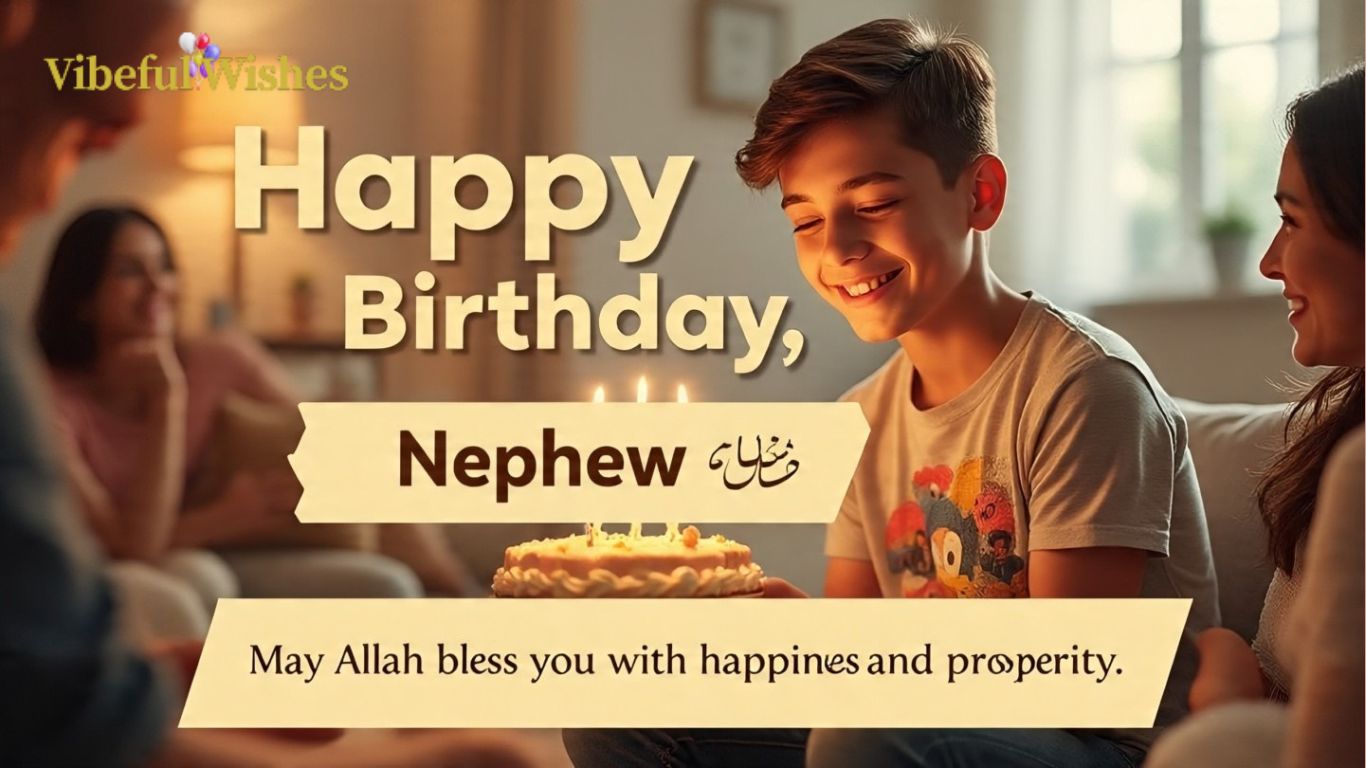 Islamic Birthday Wishes for Nephew