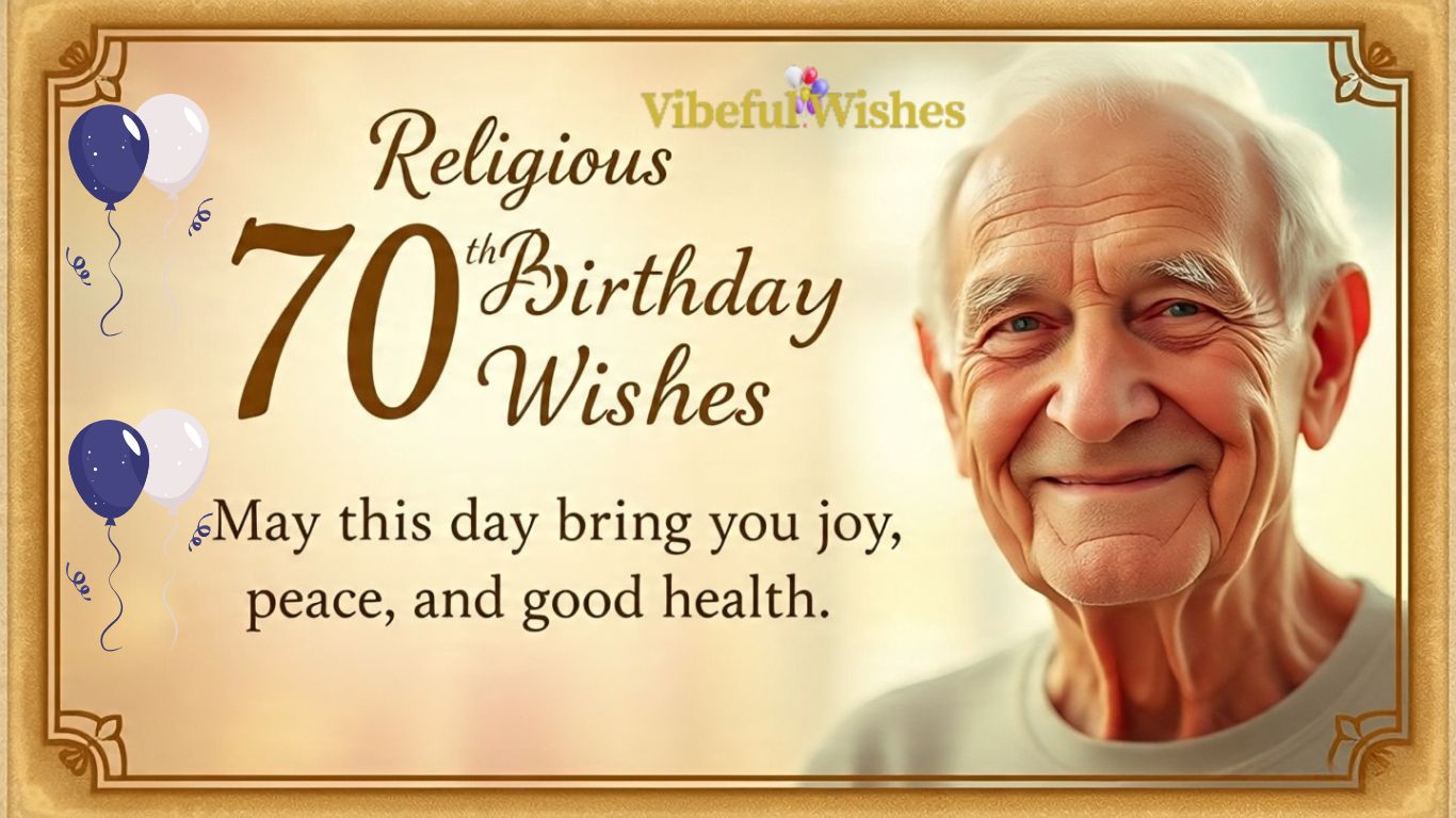 Religious 70th Birthday Wishes
