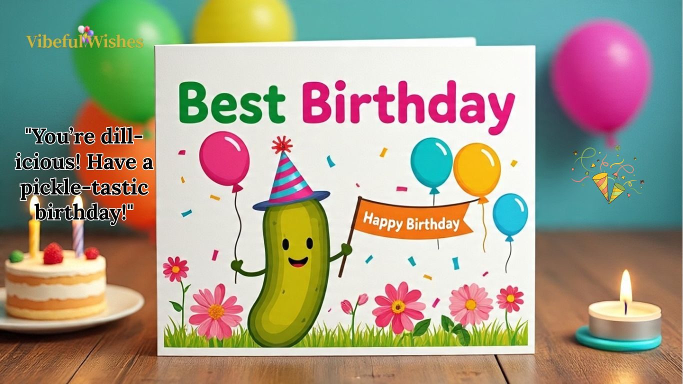 Birthday Pickle Card Ideas