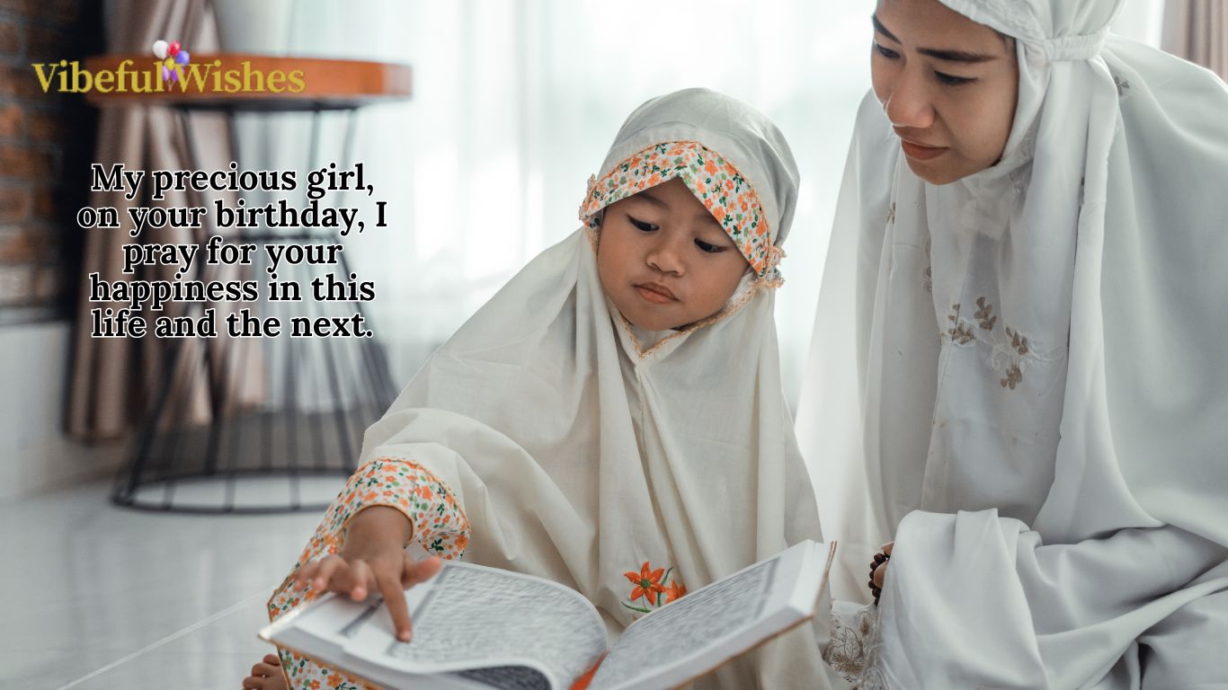 Birthday Wishes for Daughter in Islamic Way