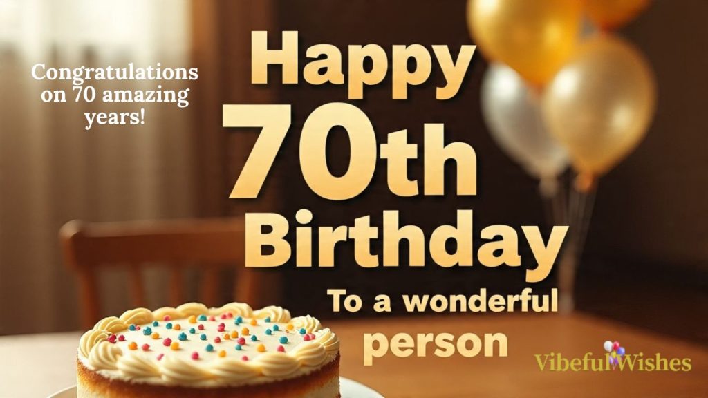 70th Birthday Messages