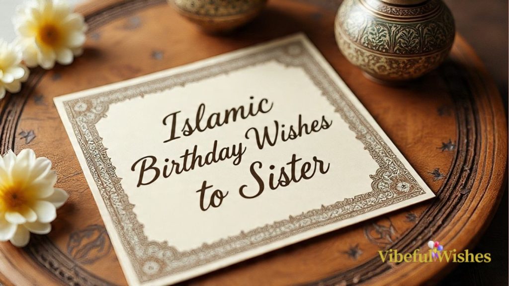 Islamic Birthday Wishes to Sister