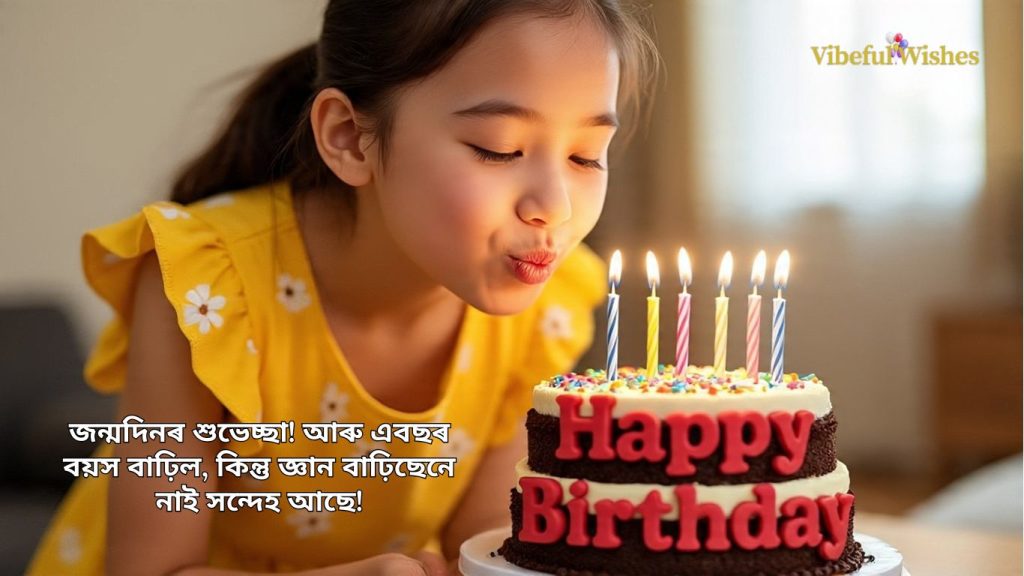 Sister Birthday Wishes in Assamese