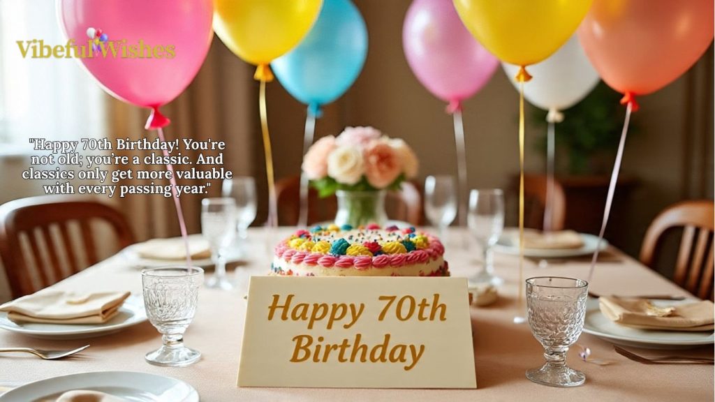 70th Birthday Wishes